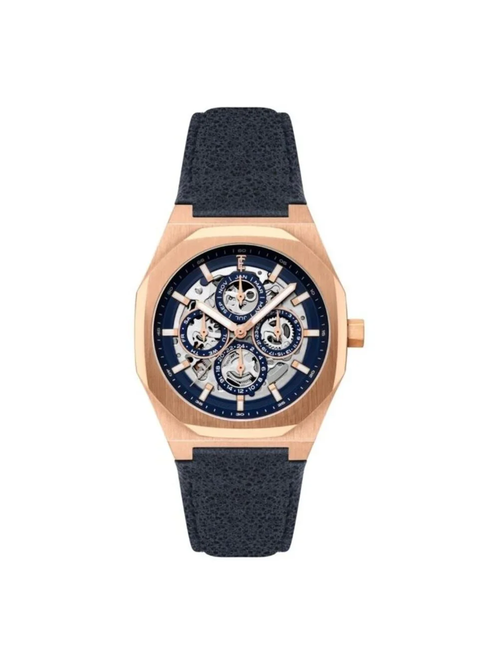 NWT Thomas Earnshaw Drake Triple Calendar Blue Dial Men's Watch